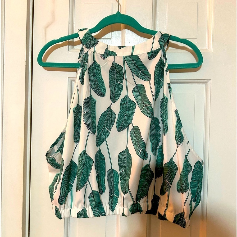 Shein cropped blouse